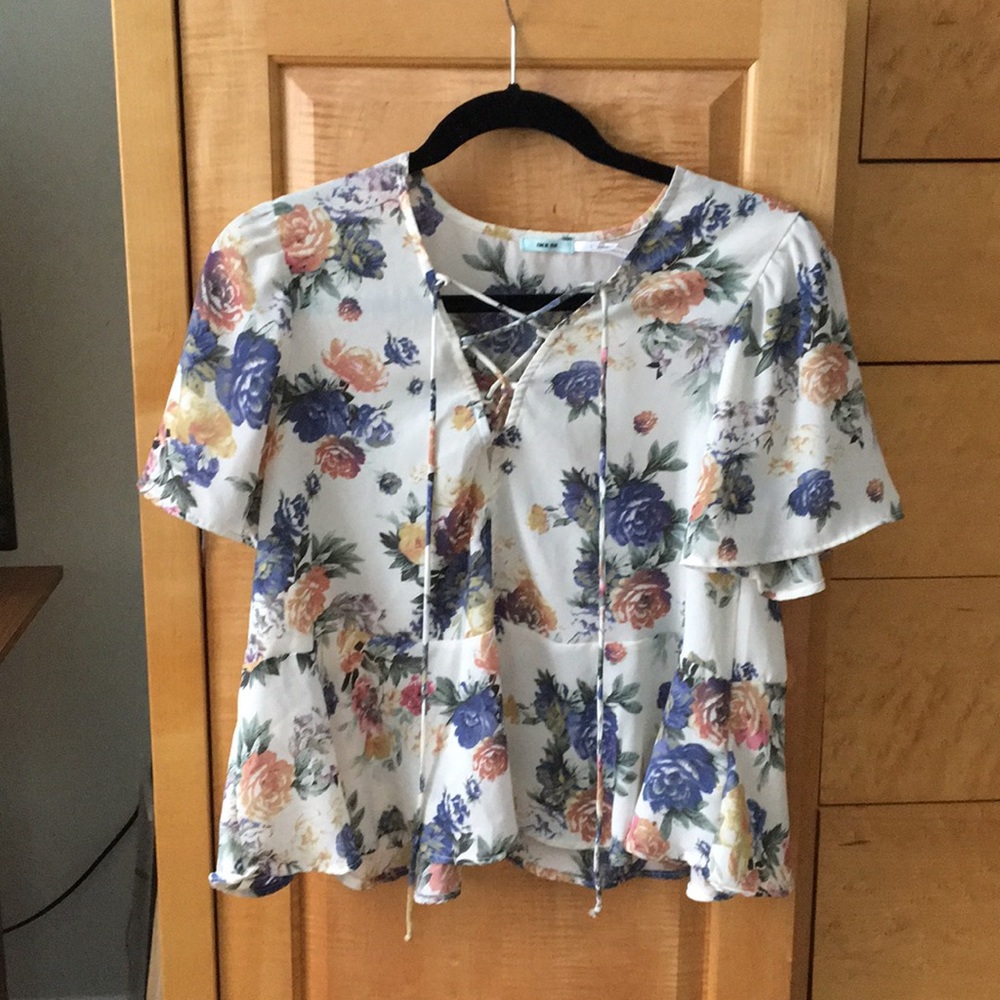 Kimchi Blue floral blouse
